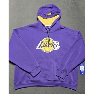 NEW Ultra Game Mens NBA Lakers XL Official Pullover Hoodie Sweatshirt Basketball